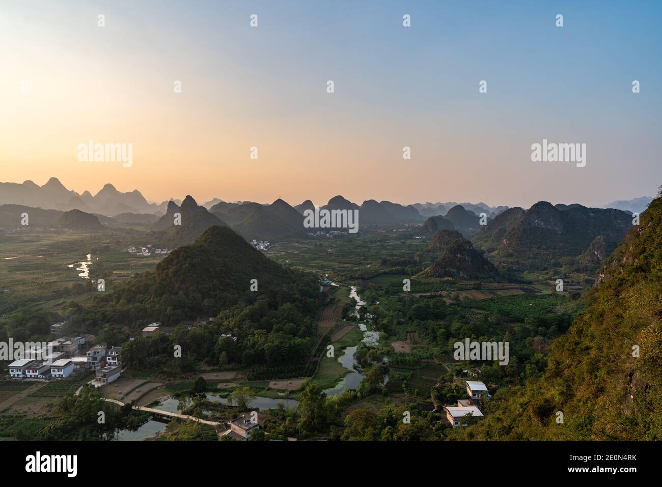 Karst Mountains in Guilin China Stock Photo - Alamy