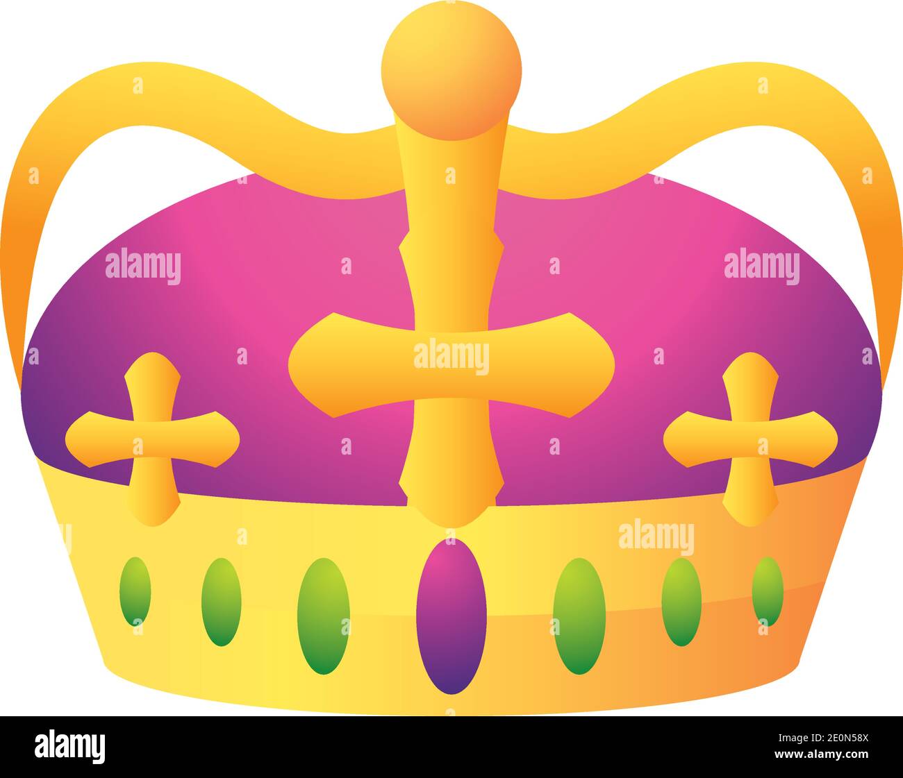 mardi gras crown ornament celebration vector illustration Stock Vector
