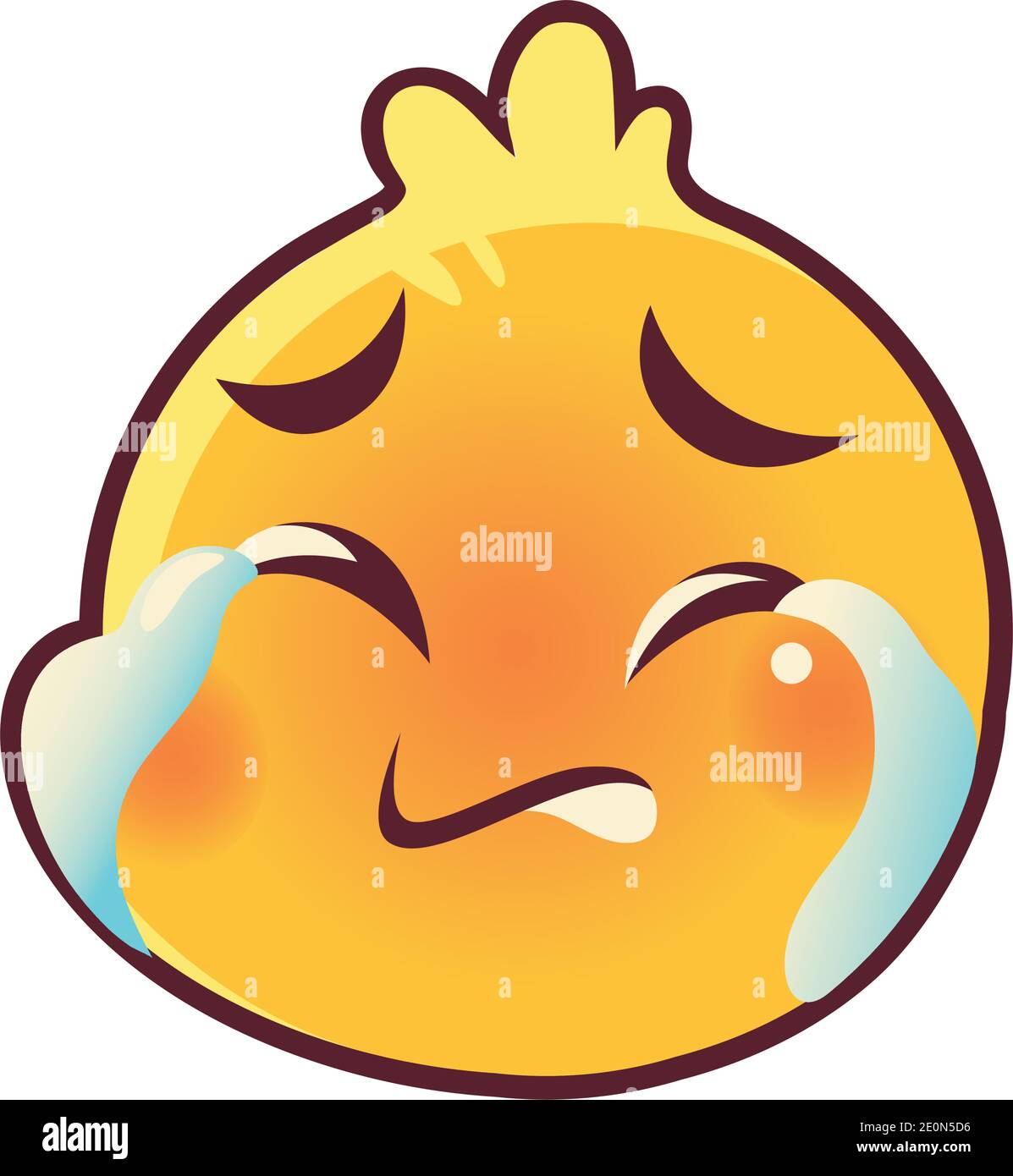 funny emoji, emoticon crying face expression social media Stock Vector  Image & Art - Alamy