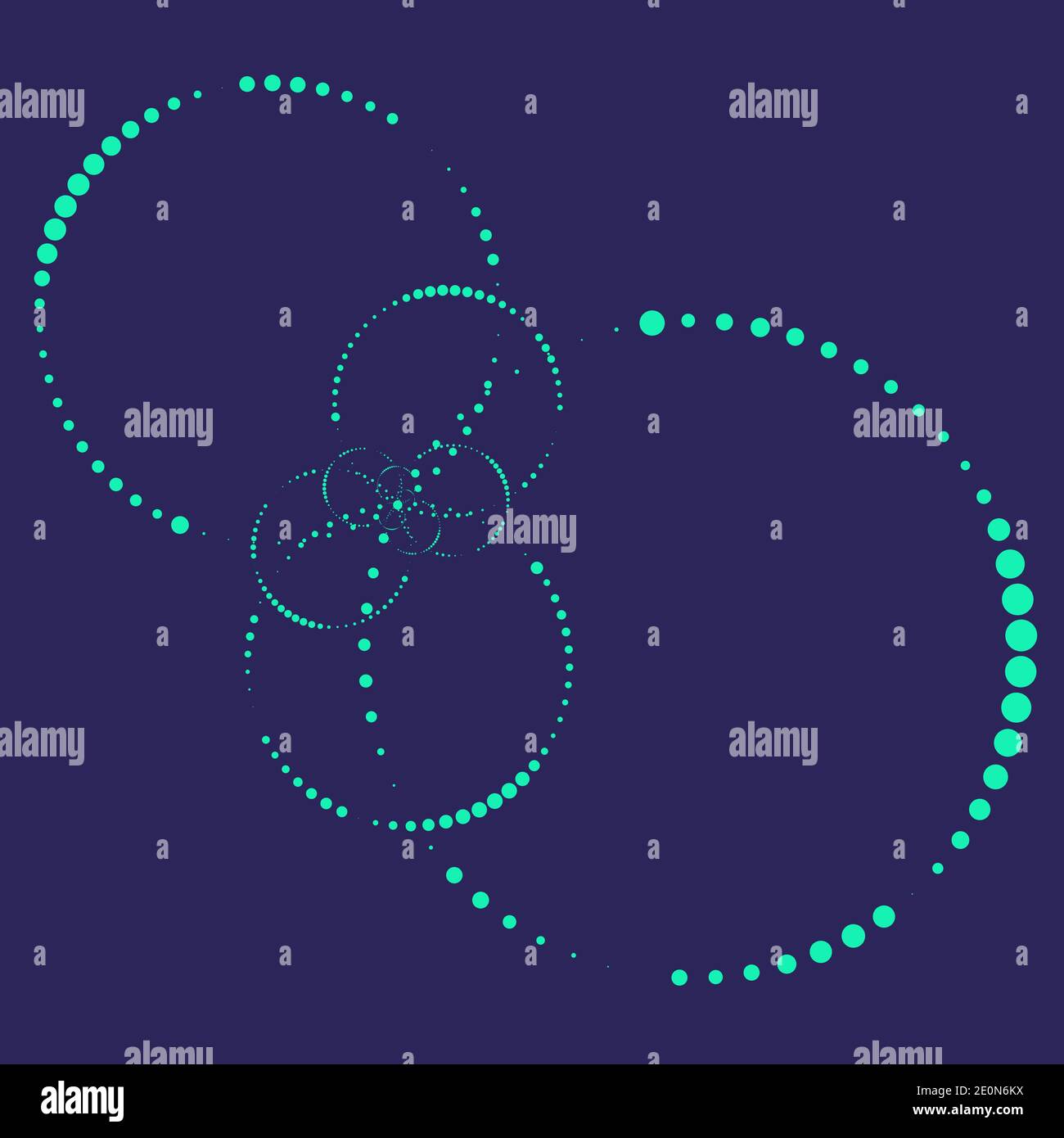 An abstract circular shape background image. Stock Vector