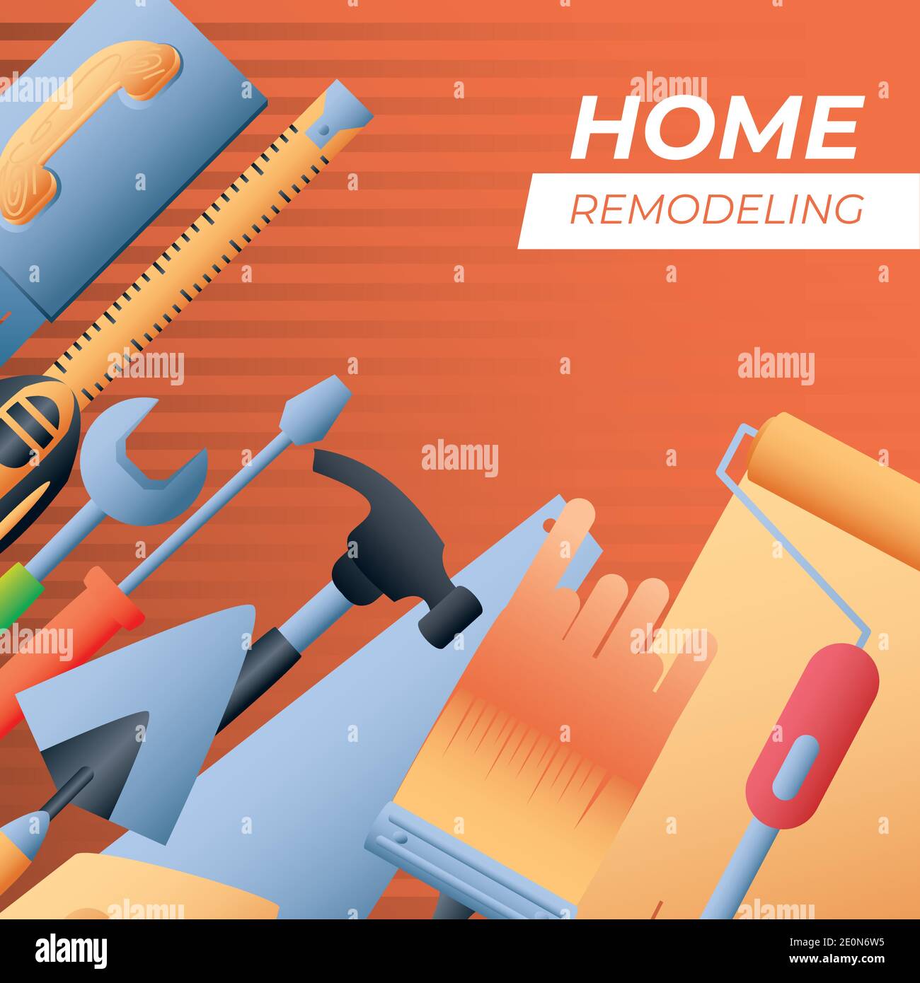 home remodeling repair renovation tools include hammer brush wrench