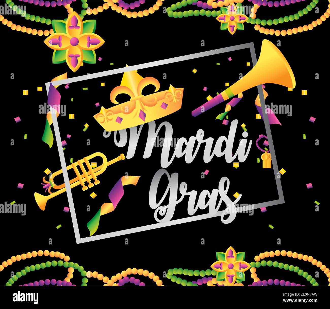 mardi gras trumpet
