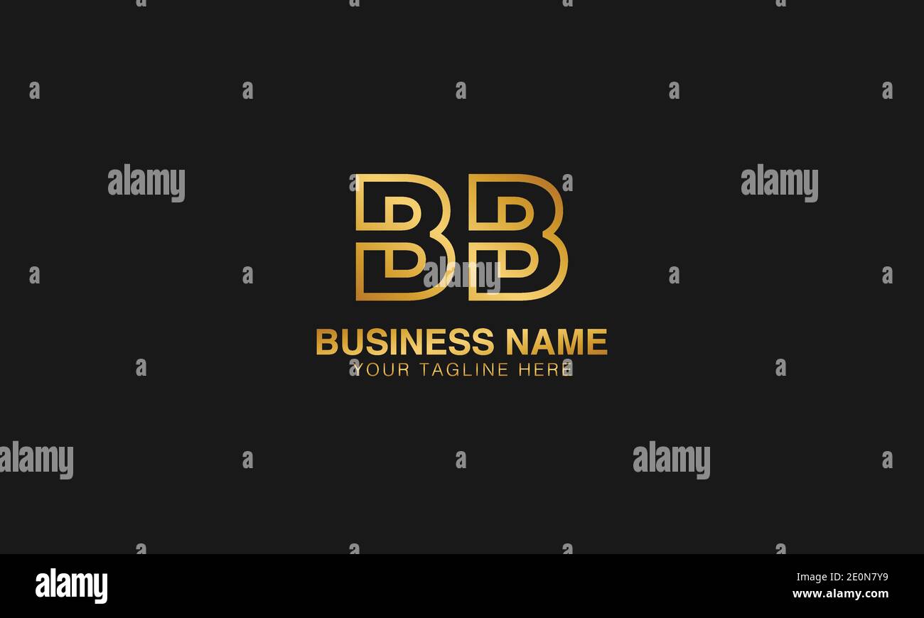 BB B initial logo | initial based abstract modern minimal creative logo, vector template image. luxury logotype logo. Typography initials logo. Stock Vector