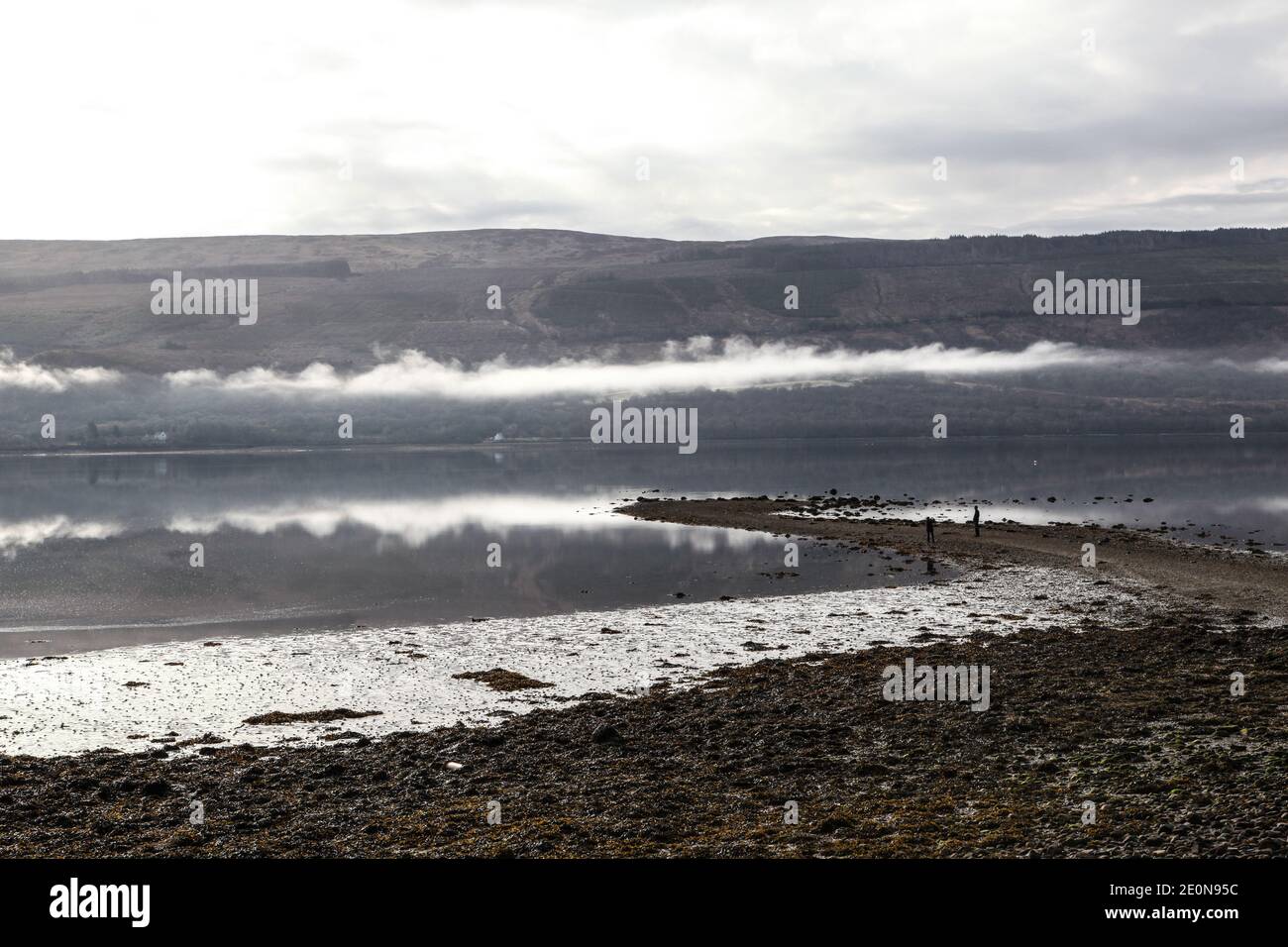 Inveraray is a small village on the east coast of  the peninsula of Argyll in Scotland. Stock Photo