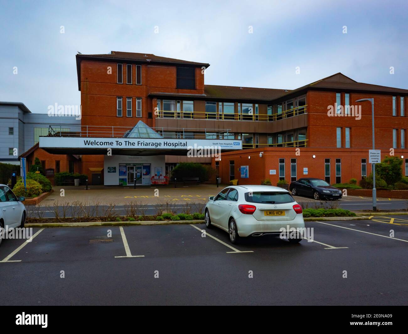 Main Entrance to the Friarage Hospital in the South Tees NHS Foundation