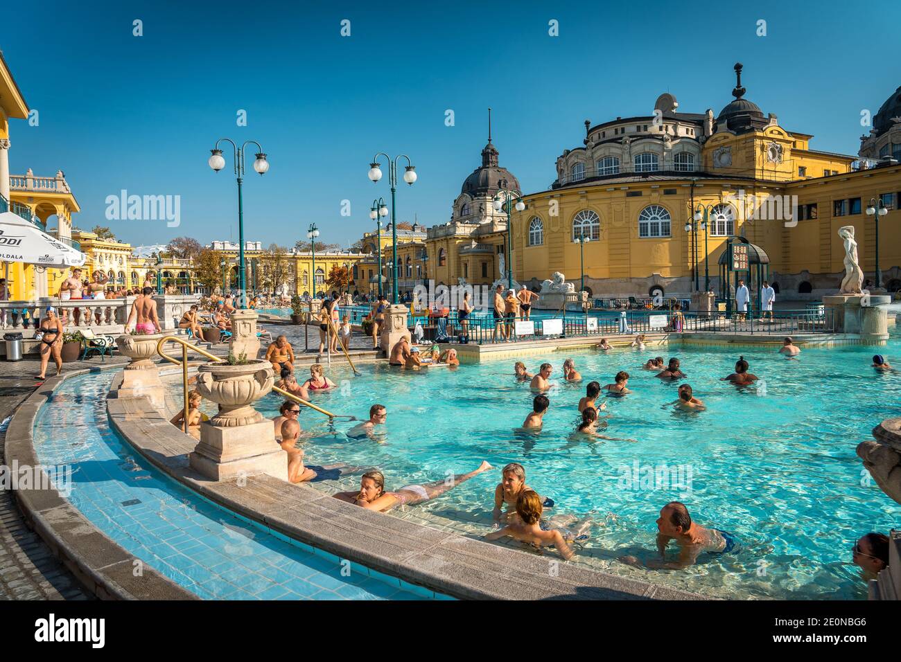 Budapest, Hungary Szechenyi Thermal Bath Stock Photo Alamy