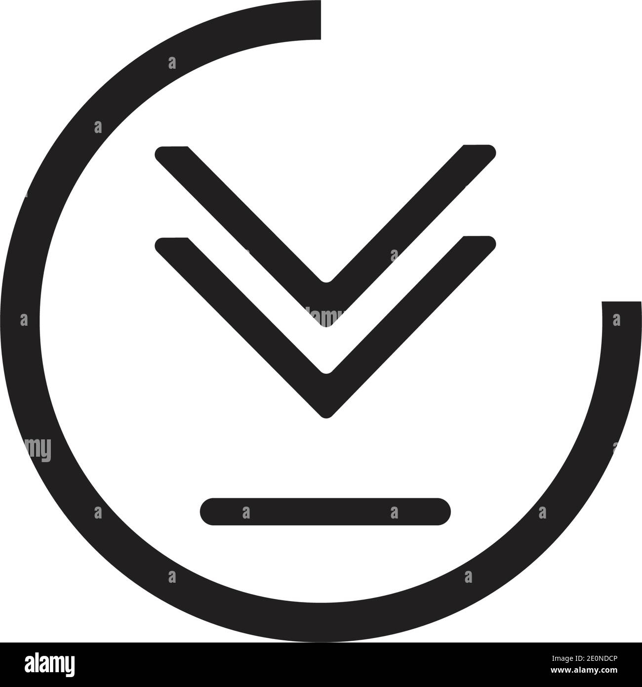 Download icon vector symbol illustration design template Stock Vector