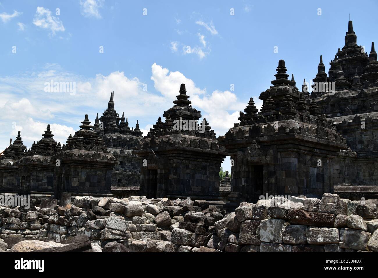 perwara/pervara and main temple in plaosan temple complex at Central ...