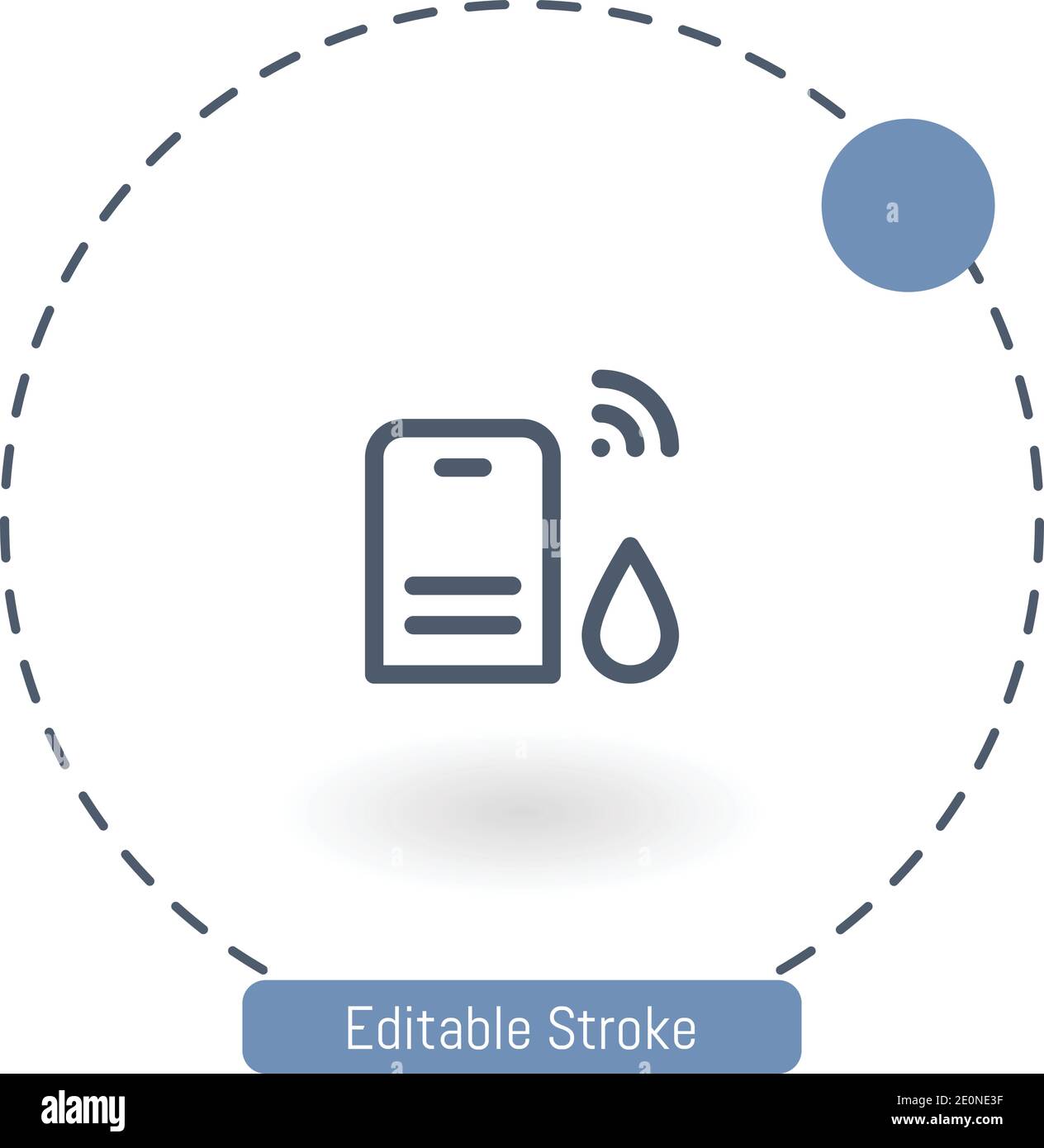 humidifier vector icon editable stroke outline icons for web and mobile Stock Vector