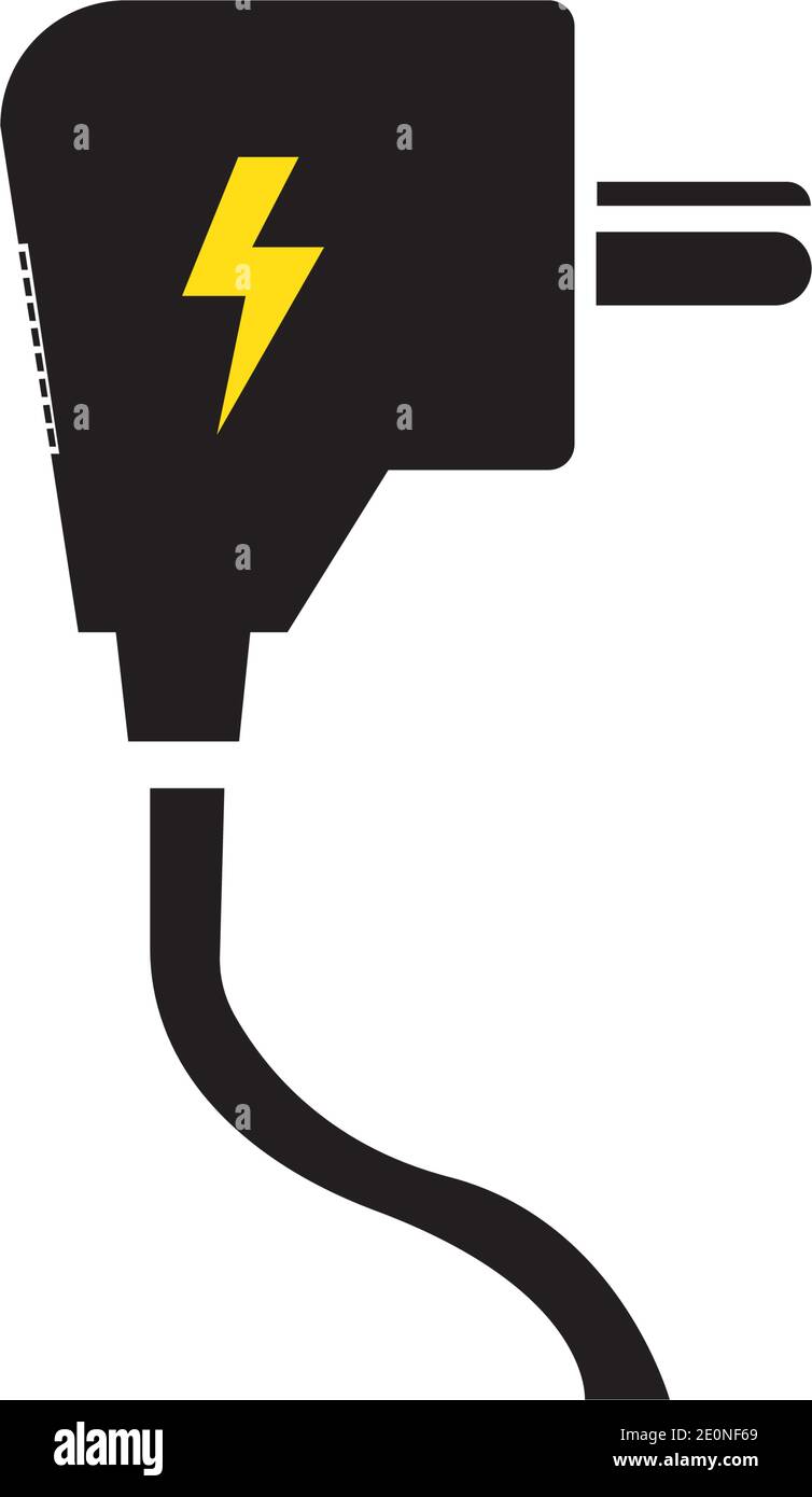 electrical plug Logo Template vector icon illustration design Stock Vector