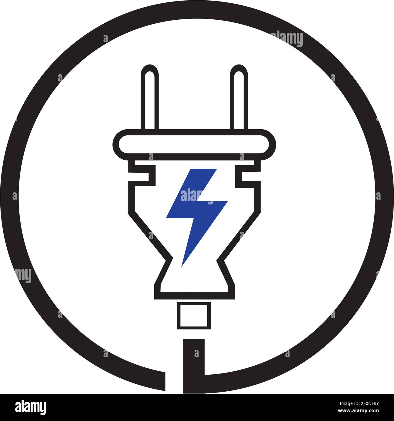 electrical plug Logo Template vector icon illustration design Stock Vector