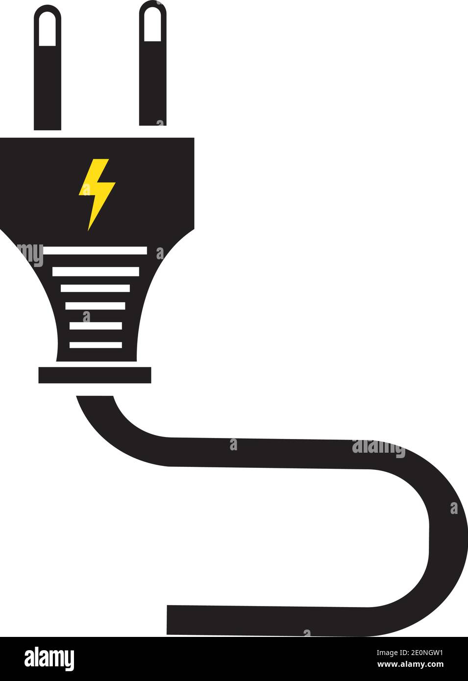 electrical plug Logo Template vector icon illustration design Stock Vector