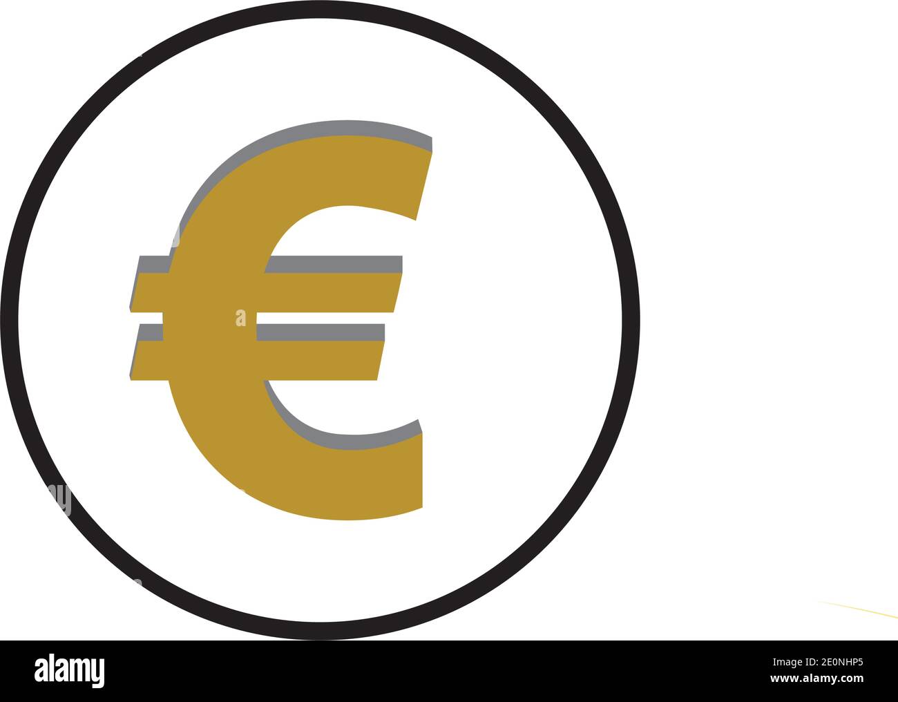 euro money vector icon illustration design template - vector Stock Vector