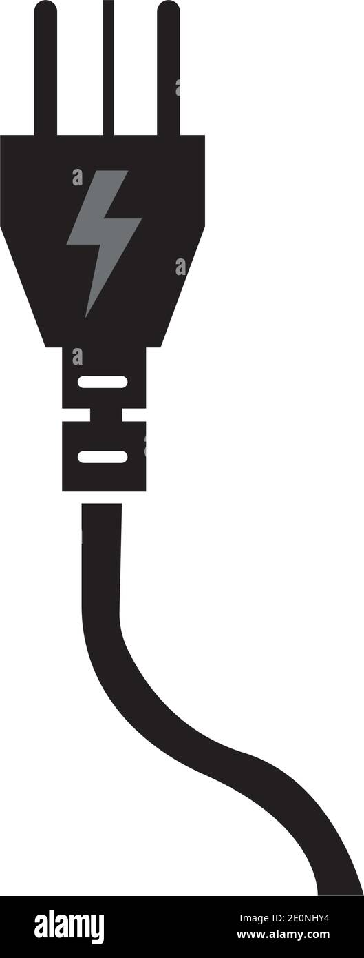 electrical plug Logo Template vector icon illustration design Stock Vector