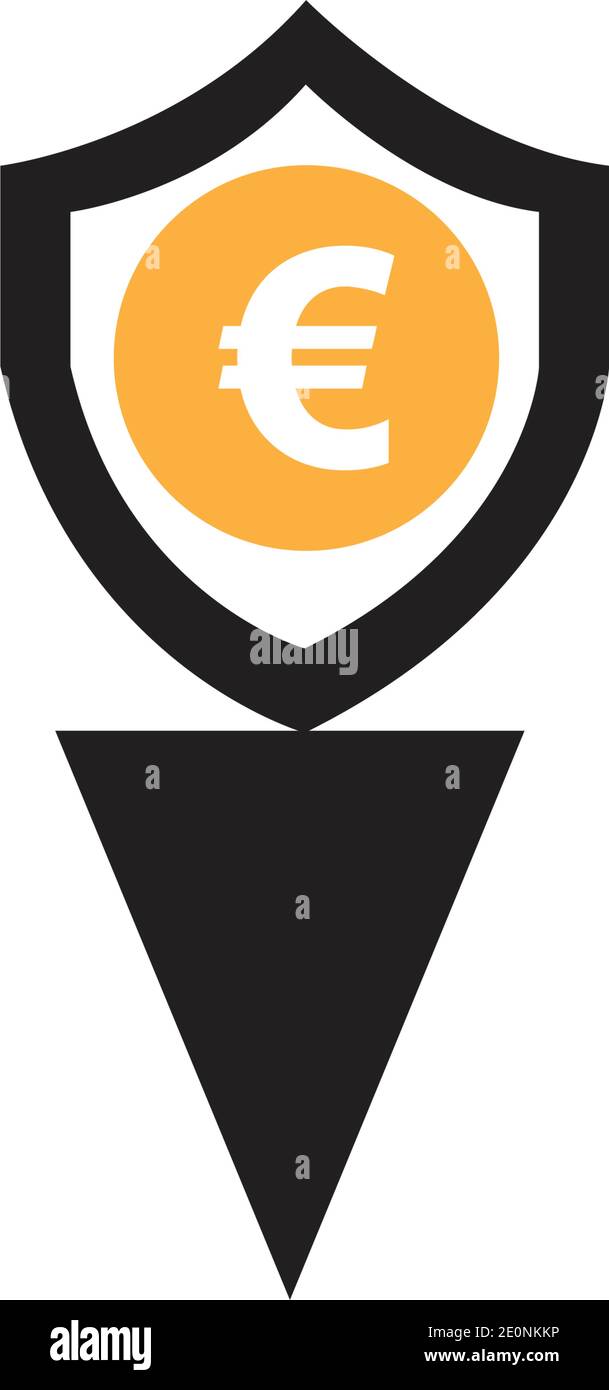 euro money vector icon illustration design template - vector Stock Vector