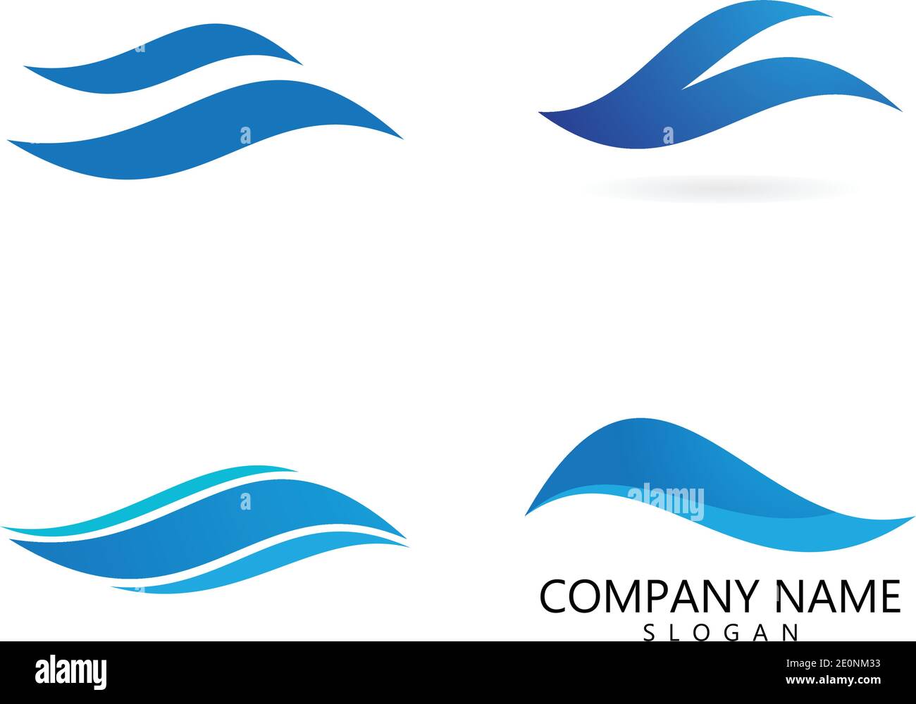Water wave Logo design vector Template Stock Vector Image & Art - Alamy