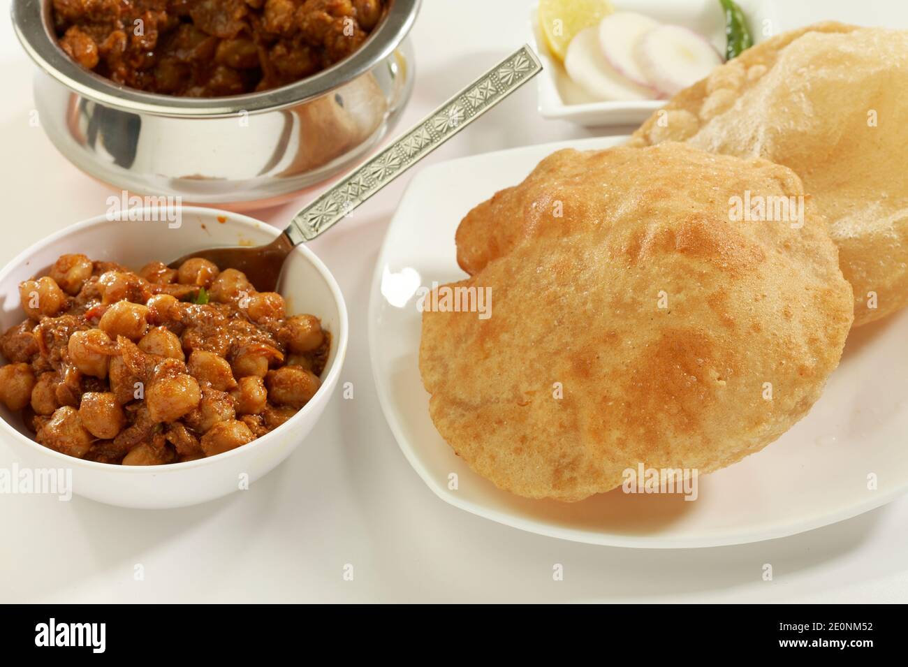 Mumbai / India 13 April 2017 Chola Chana Masala Recipe (North Indian Spiced  Chickpea Curry) served in a Stainless Steel Kadai cookware in mumbai Stock  Photo - Alamy