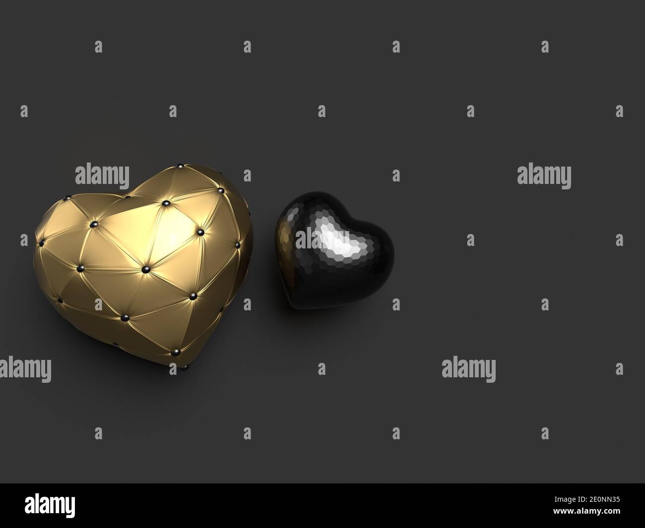 3d romantic composition golden hi-res stock photography and images - Alamy