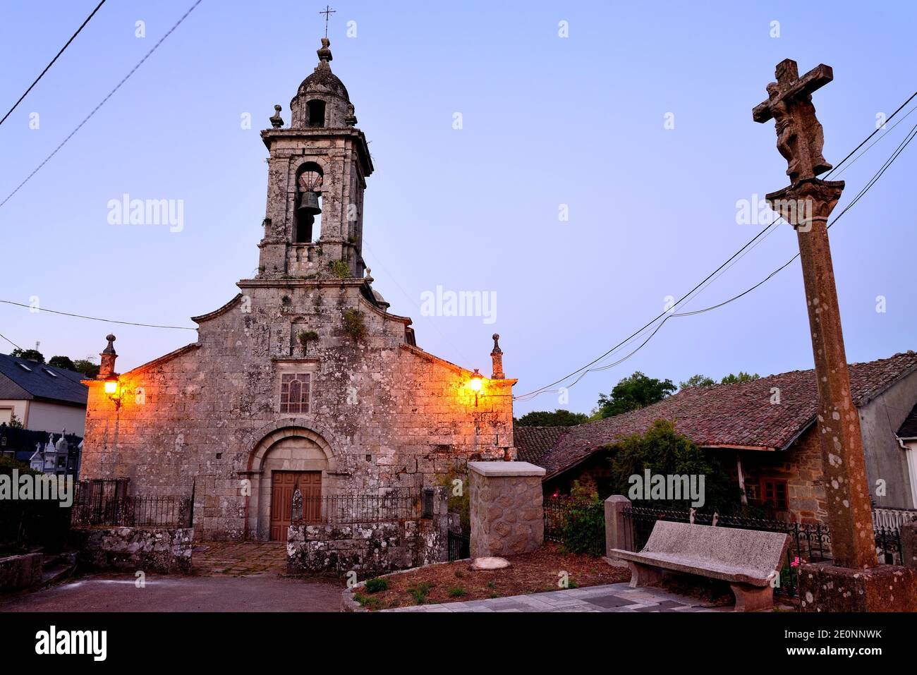 Church of San Xoan, San Xoan de Rio, Orense, Spain Stock Photo Alamy