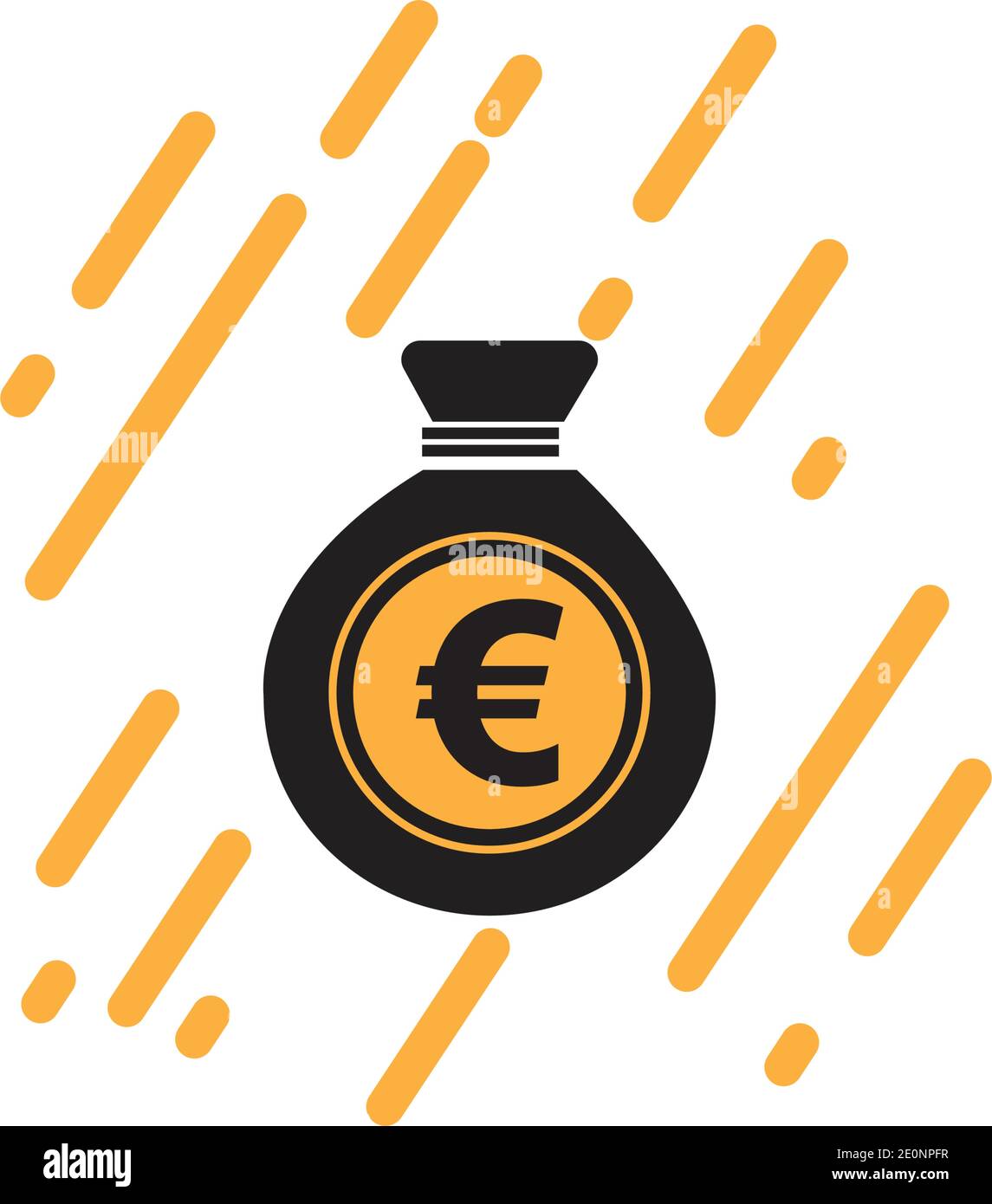 euro money vector icon illustration design template - vector Stock Vector