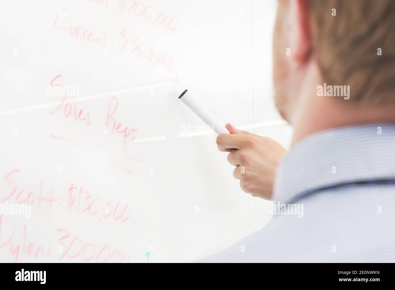 office meeting whiteboard Stock Photo Alamy