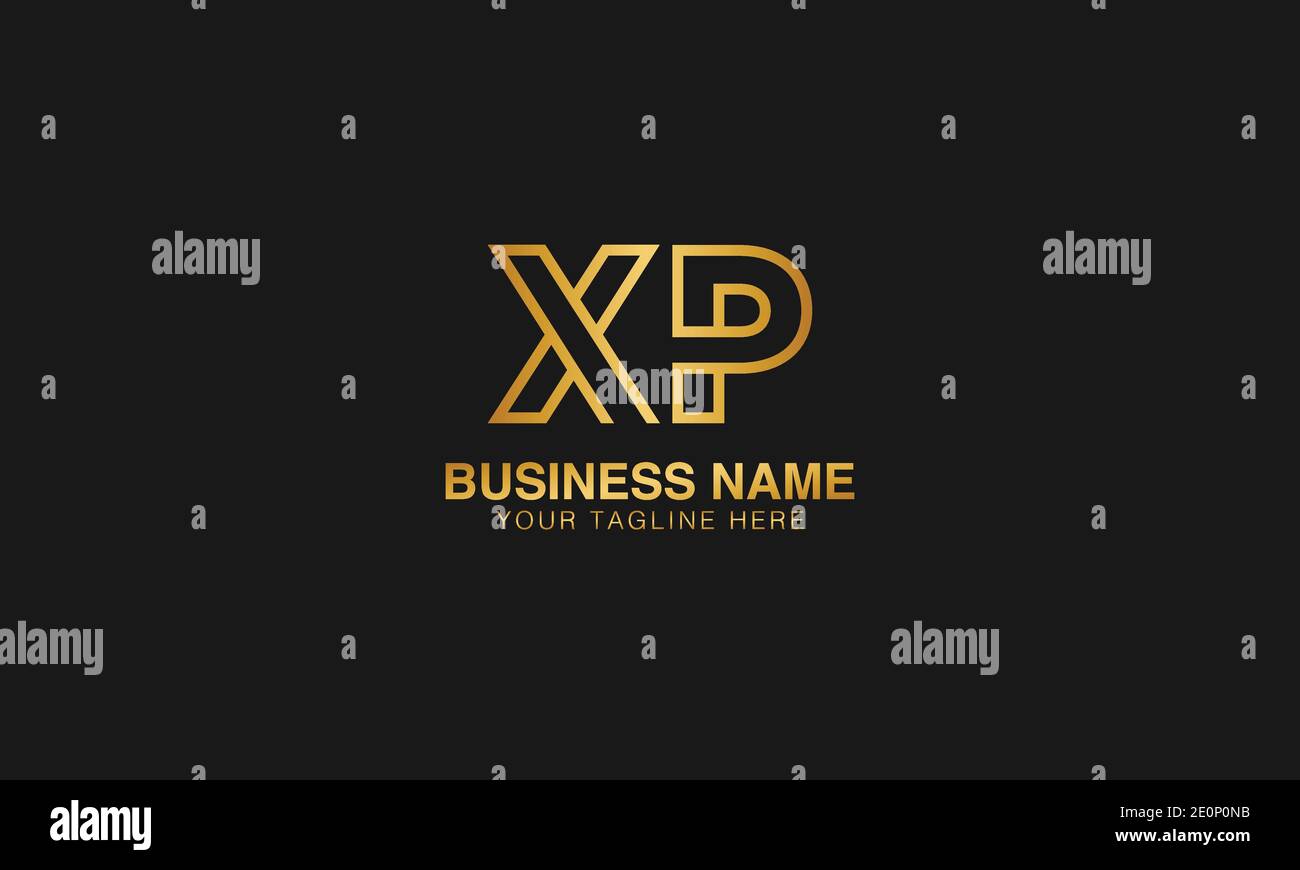 XP X P initial logo | initial  based abstract modern minimal creative logo, vector template image. luxury logotype logo. Typography  initials logo. Stock Vector