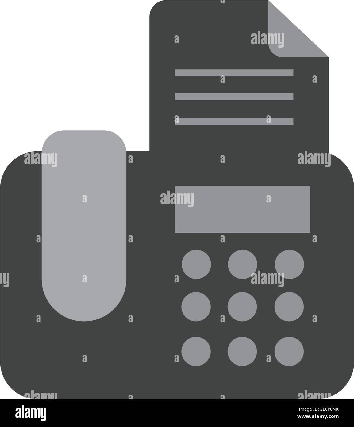 fax machine Logo Template vector icon design Stock Vector