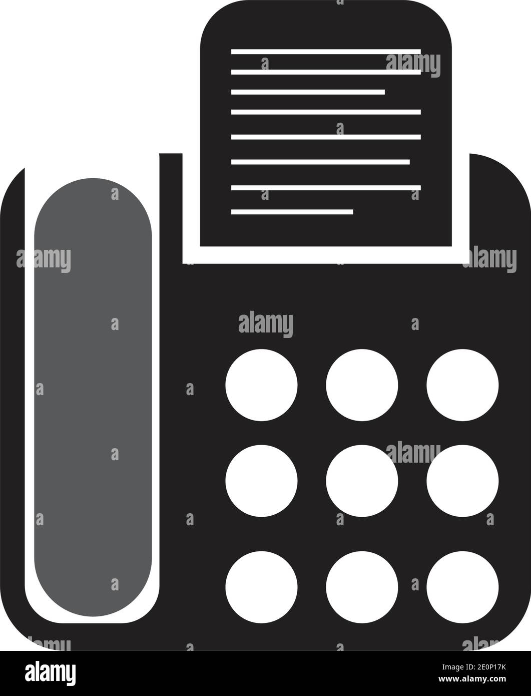 Fax machine black flat hi-res stock photography and images - Alamy