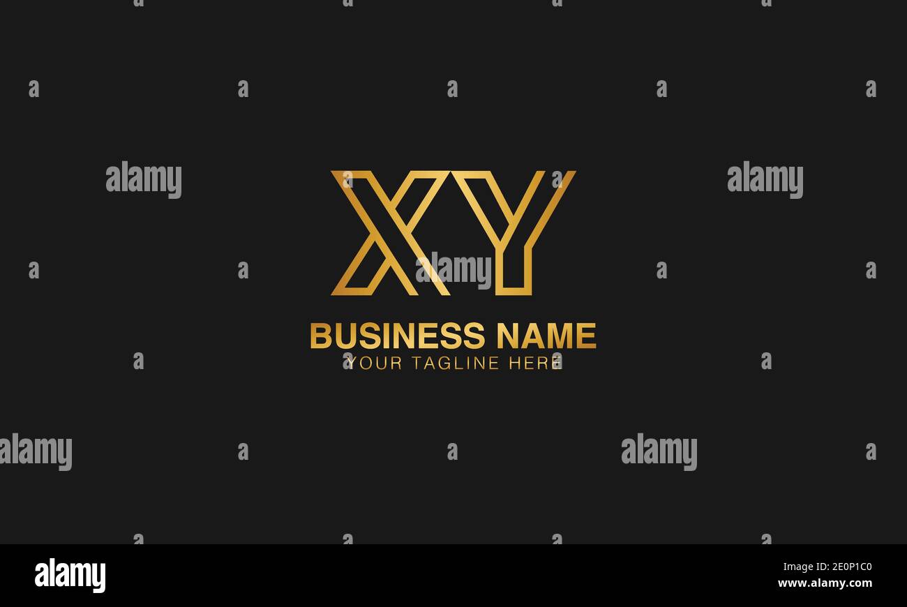 XY X Y initial logo | initial based abstract modern minimal creative logo, vector template image. luxury logotype logo. Typography initials logo. Stock Vector