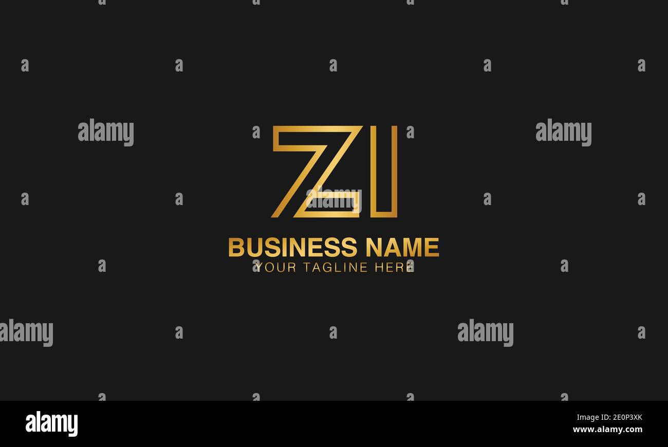 ZI Z I initial logo | initial  based abstract modern minimal creative logo, vector template image. luxury logotype logo. Typography  initials logo. Stock Vector