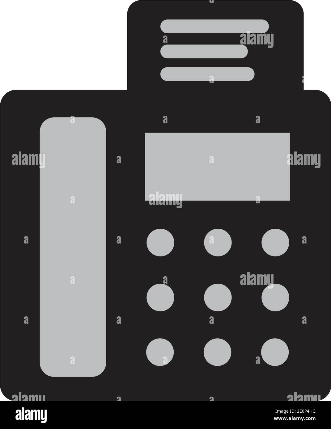 fax machine Logo Template vector icon design Stock Vector