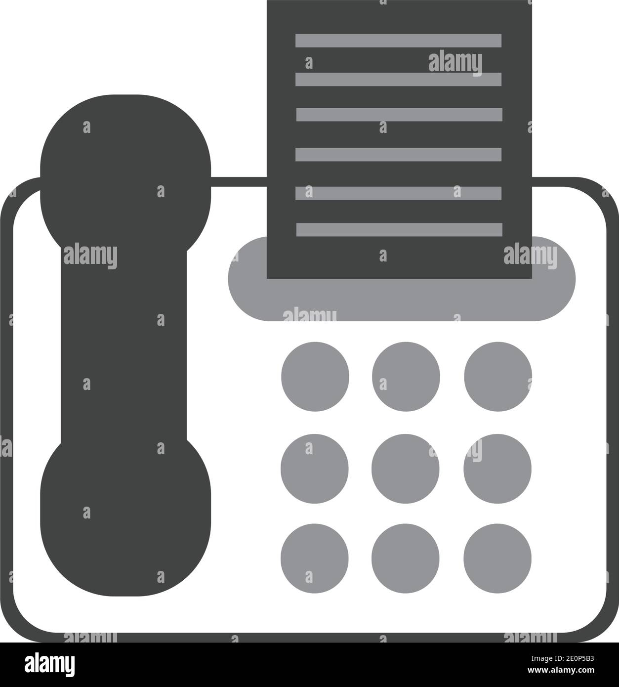 fax machine Logo Template vector icon design Stock Vector