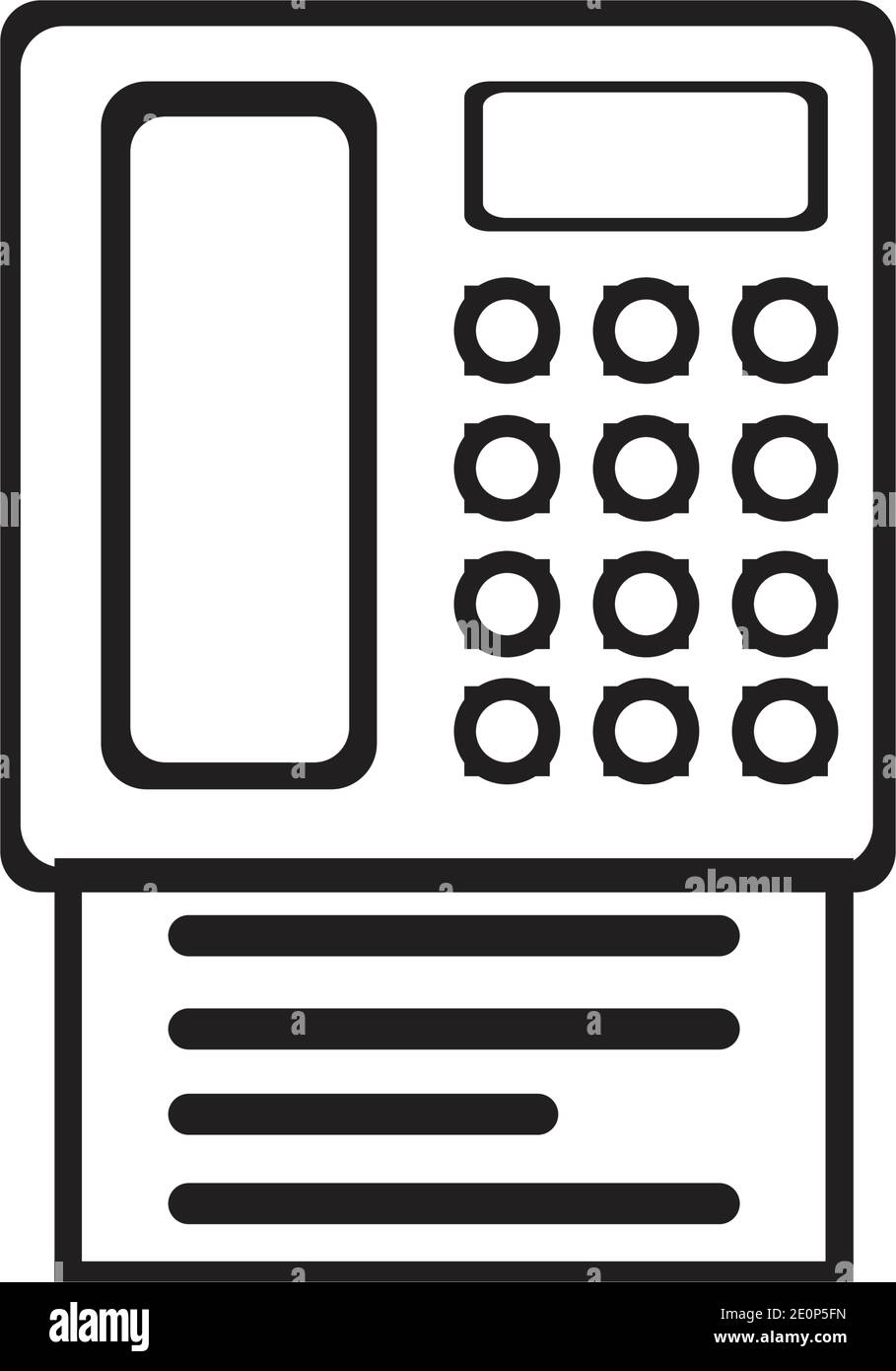 Pushbutton telephone Stock Vector Images Alamy