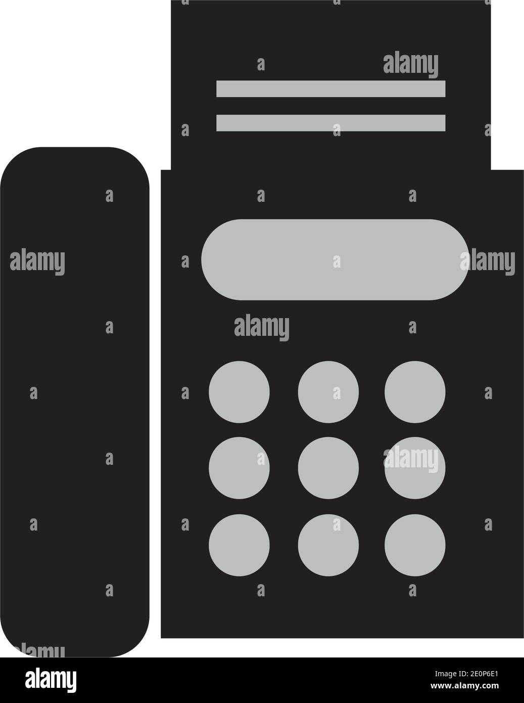 fax machine Logo Template vector icon design Stock Vector
