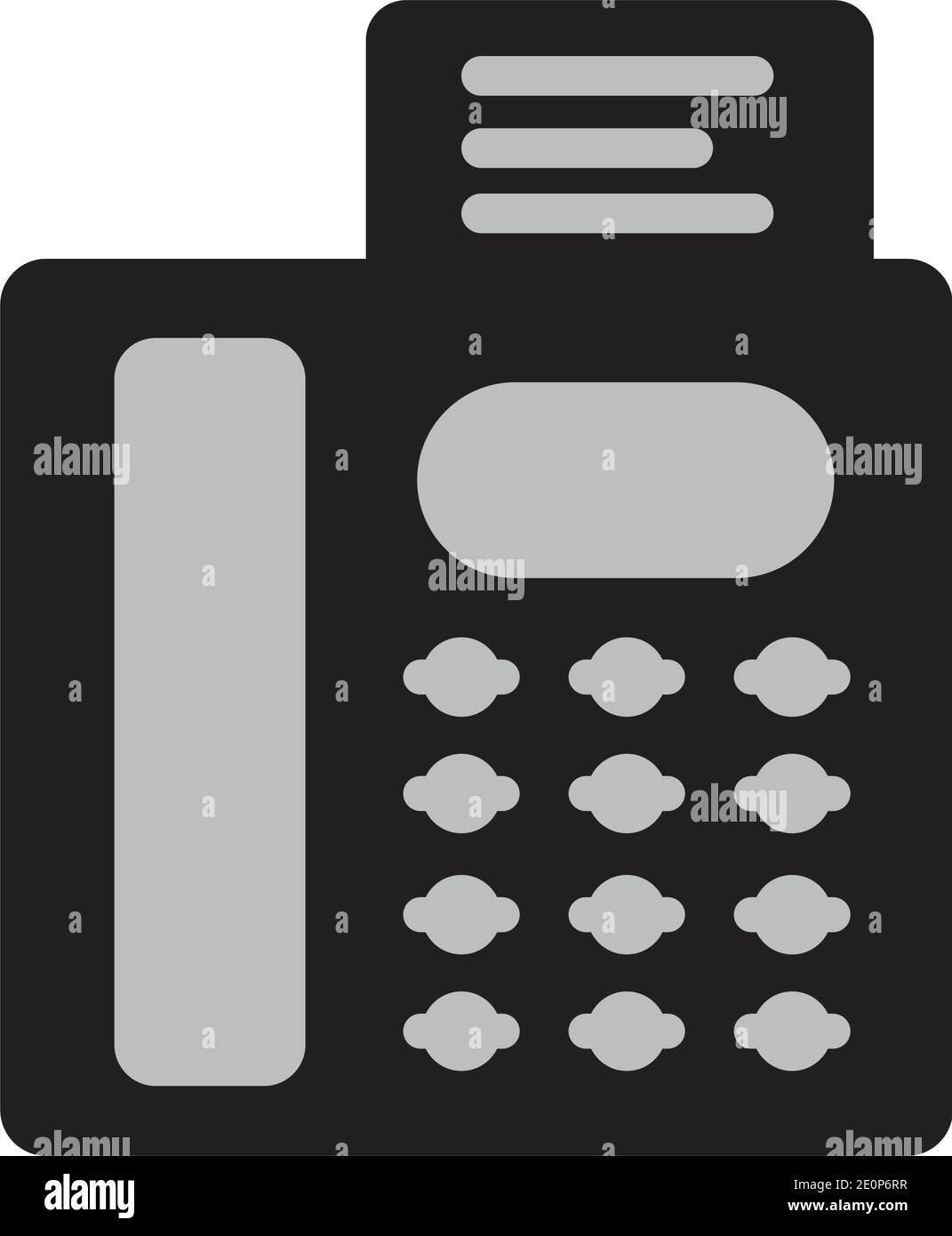 fax machine Logo Template vector icon design Stock Vector