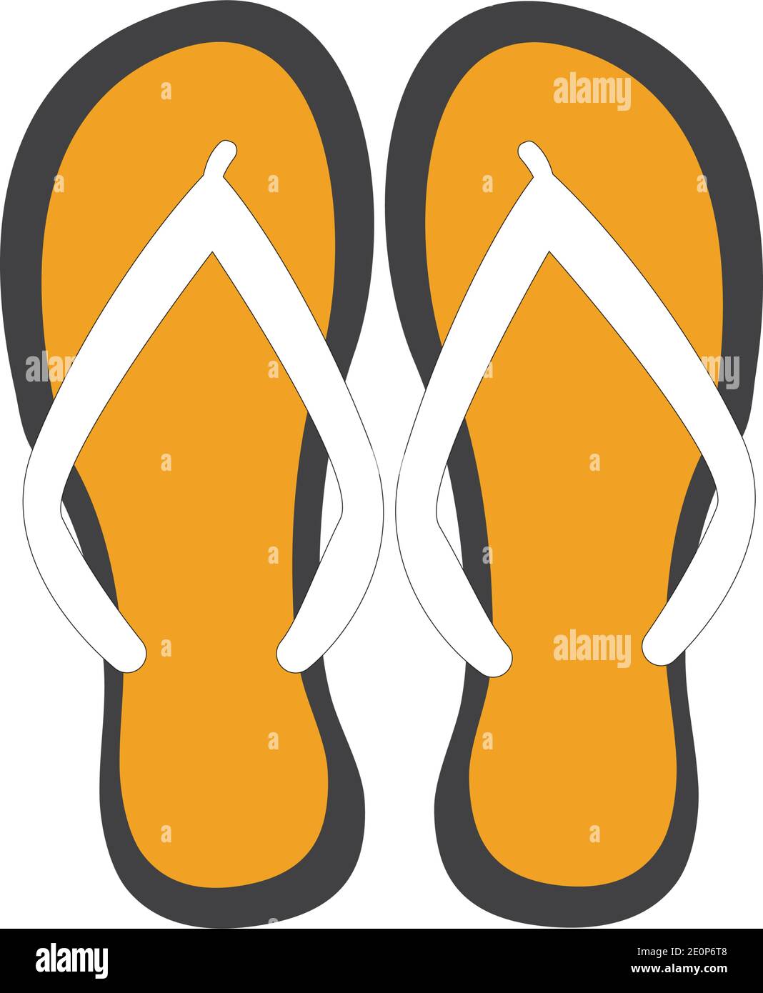 flip flop and Slippers isolated icon vector trendy illustration design template Stock Vector