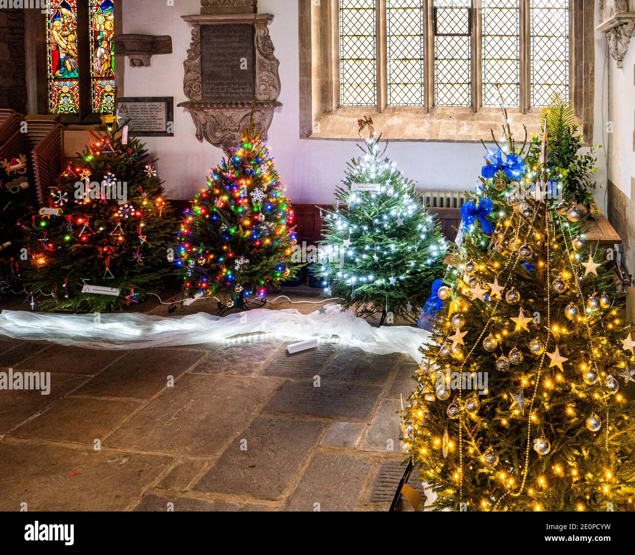St Edburgs Church, Bicester Christmas Tree Festival Stock Photo Alamy