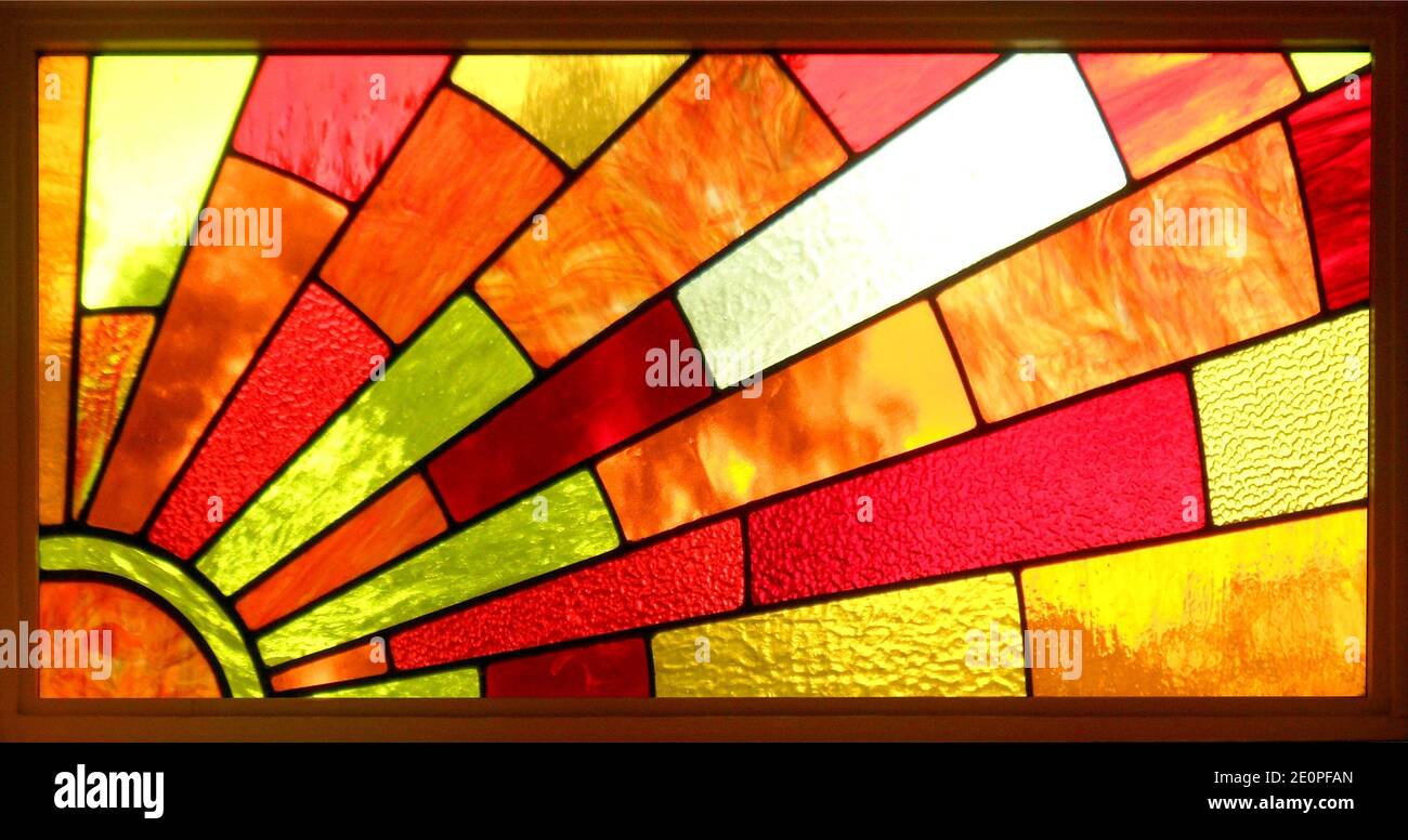 An attractive 'sunray' skylight Stock Photo Alamy