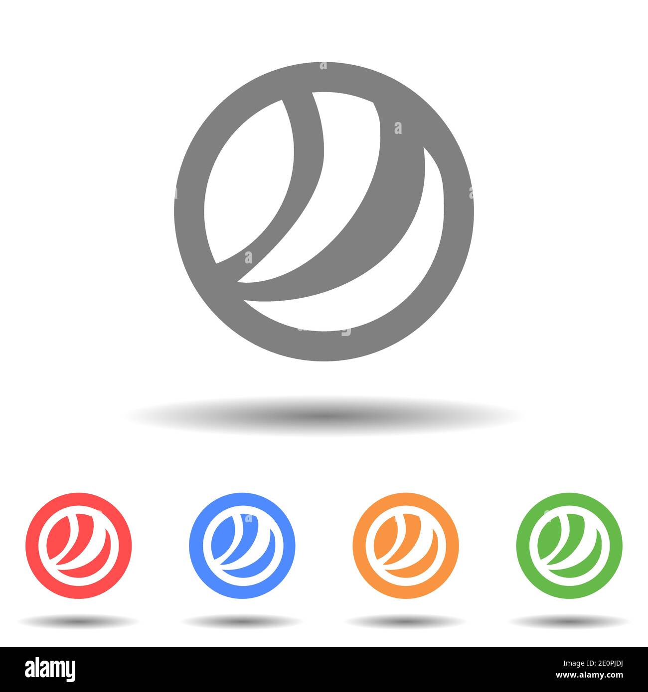 Bag with play button icon vector logo with isolated background Stock Vector