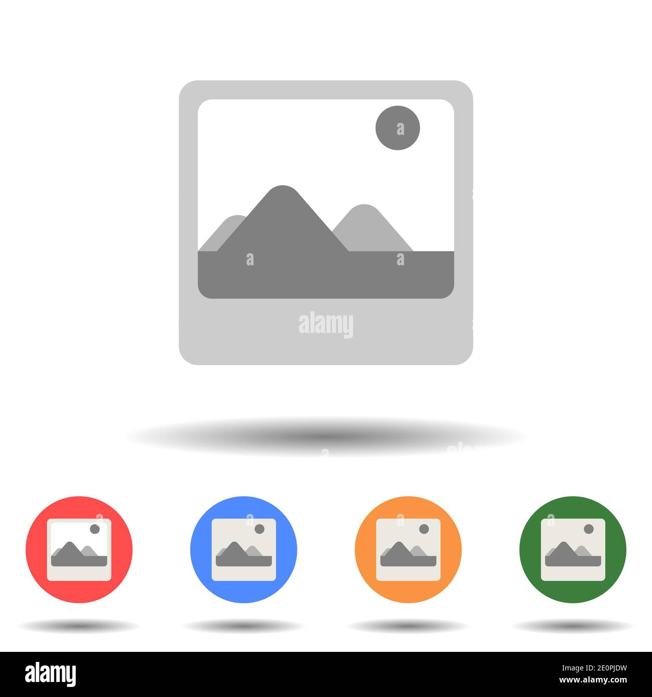 Mountain nature icon vector logo isolated on background Stock Vector
