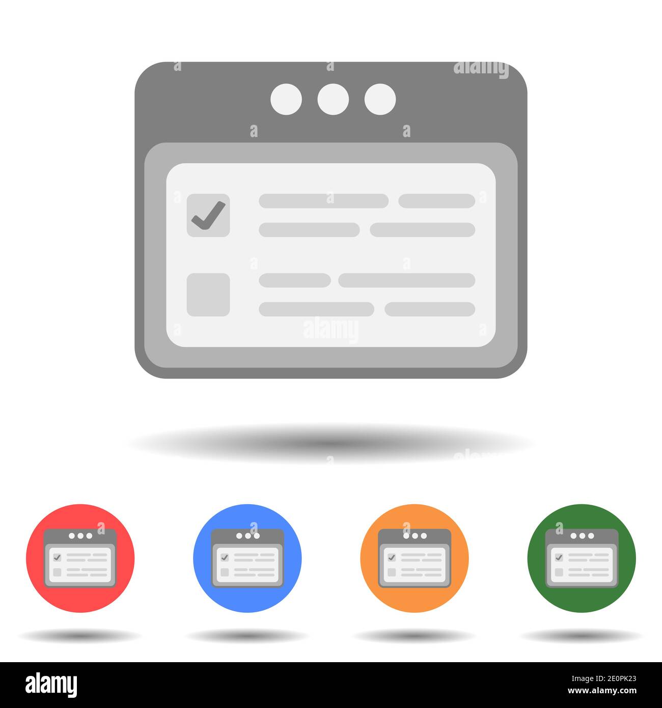 To do list calendar icon vector logo isolated on background Stock Vector