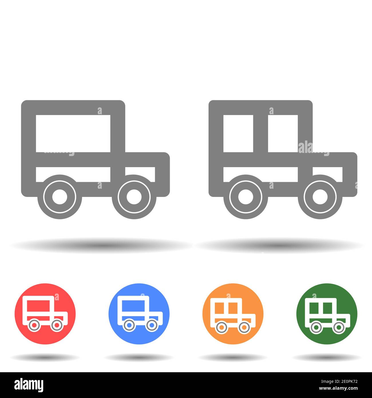 Truck car icon vector logo isolated on background Stock Vector