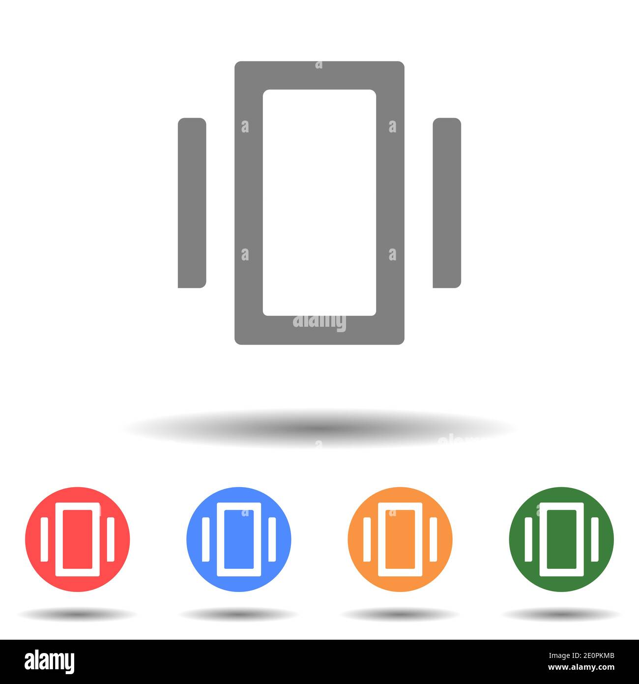 Rectangle center tool icon vector logo isolated on background Stock Vector