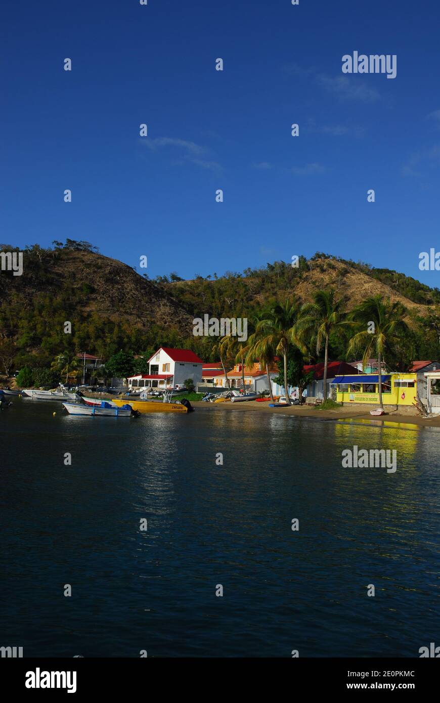 Caribbean Guadeloupe Deshaies Bay Stock Photo Alamy