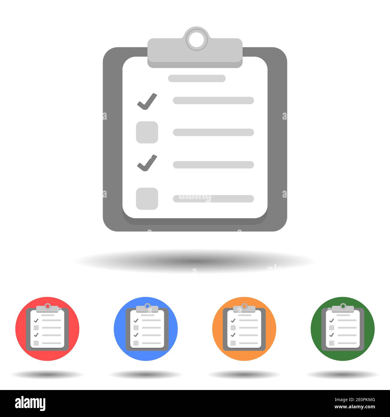 Clipboard icon vector logo isolated on background Stock Vector