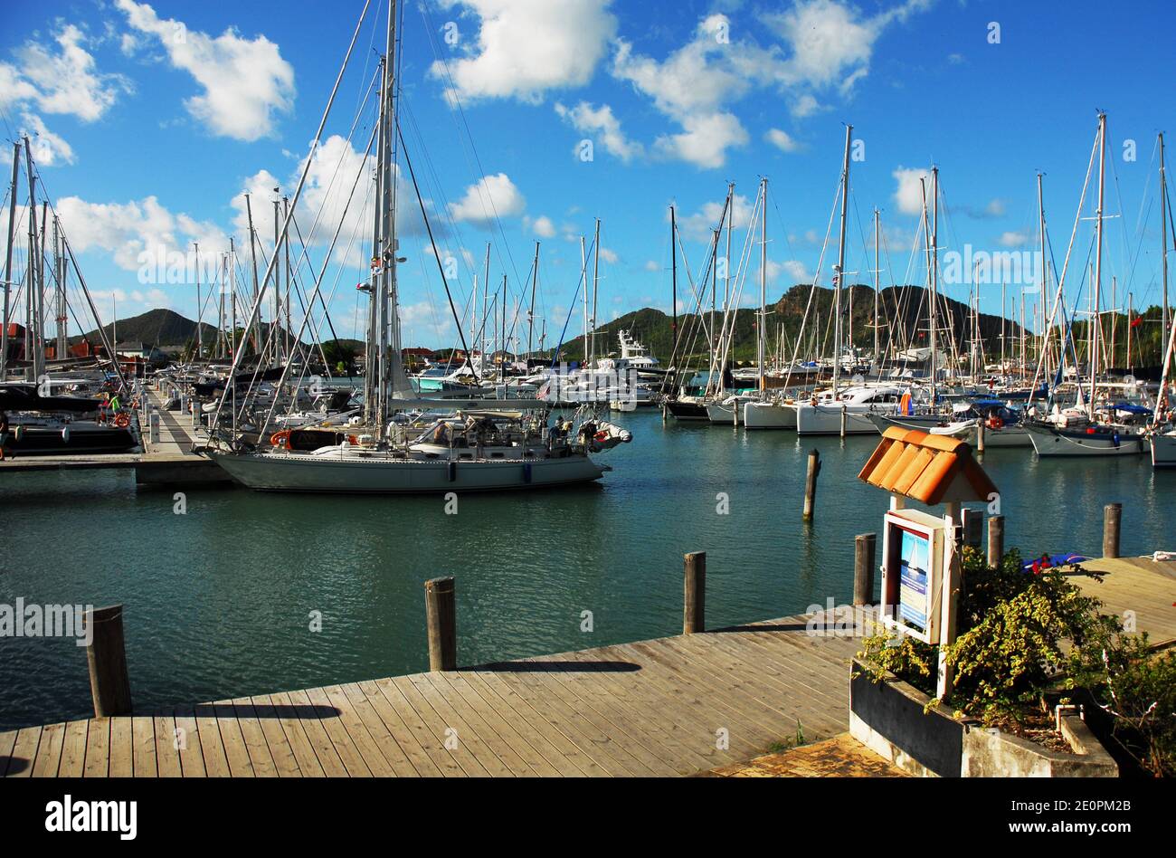 Caribbean Antigua English Harbour Stock Photo Alamy