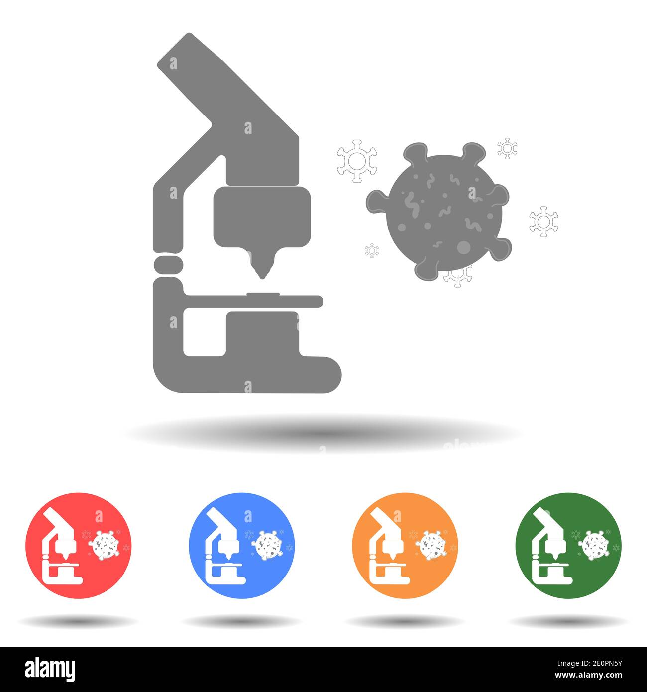 Coronavirus COVID-19 research vaccine vector with isolated background Stock Vector