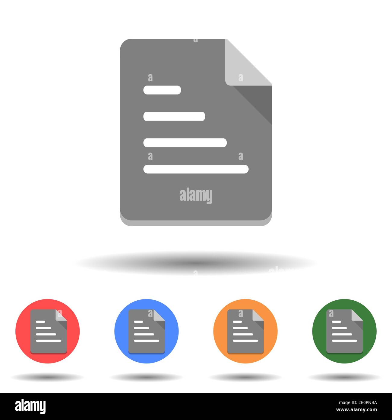 Document icon vector logo isolated on background Stock Vector