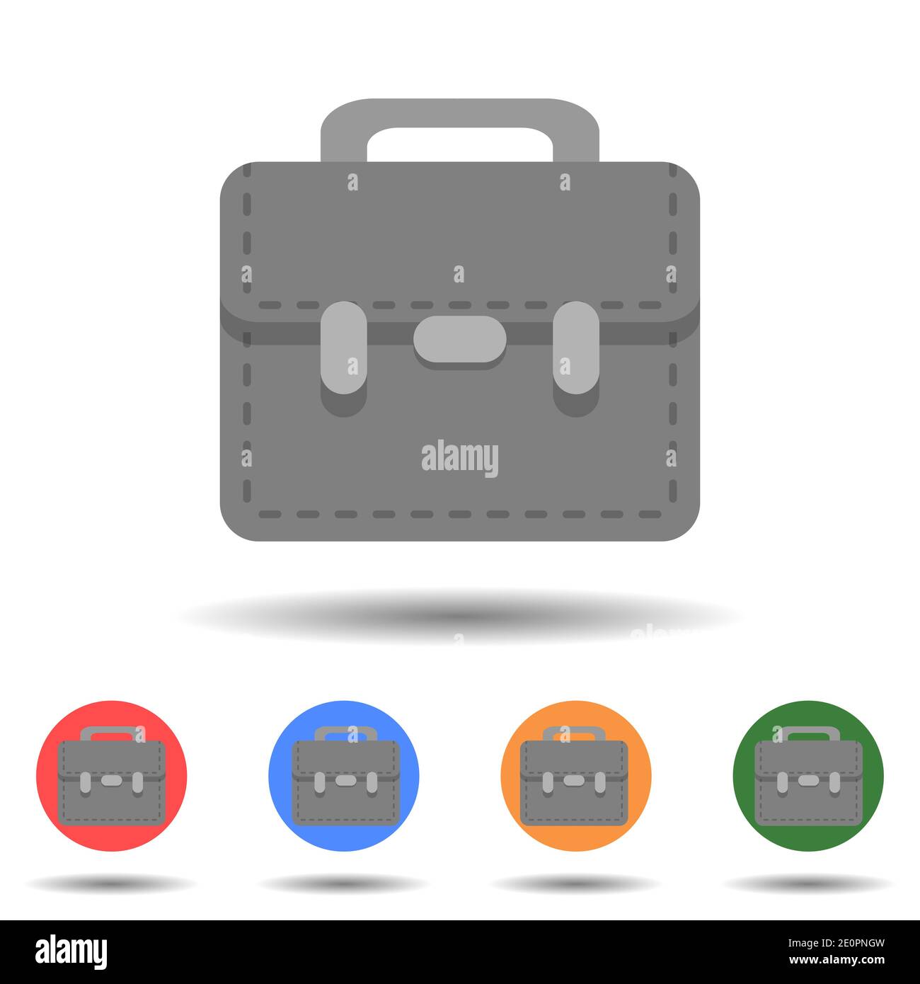 Briefcase icon vector logo isolated on background Stock Vector