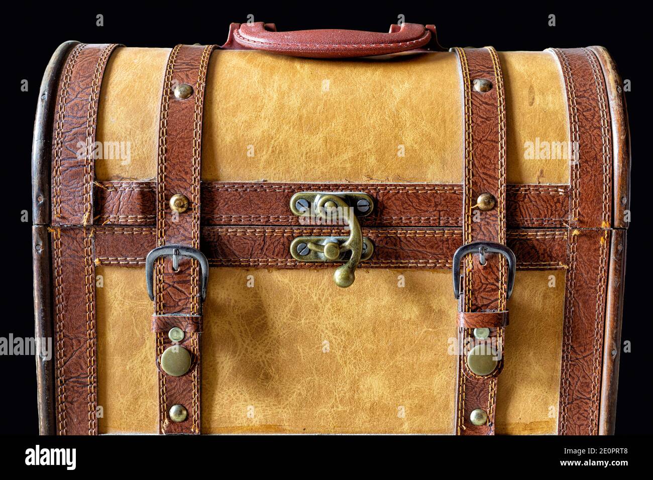 Old leather briefcase Stock Photo Alamy